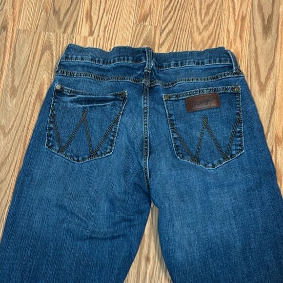 Men’s Wrangler Retro Slim Straight Blue Jeans, 32 X 36 - Picture 3 of 10